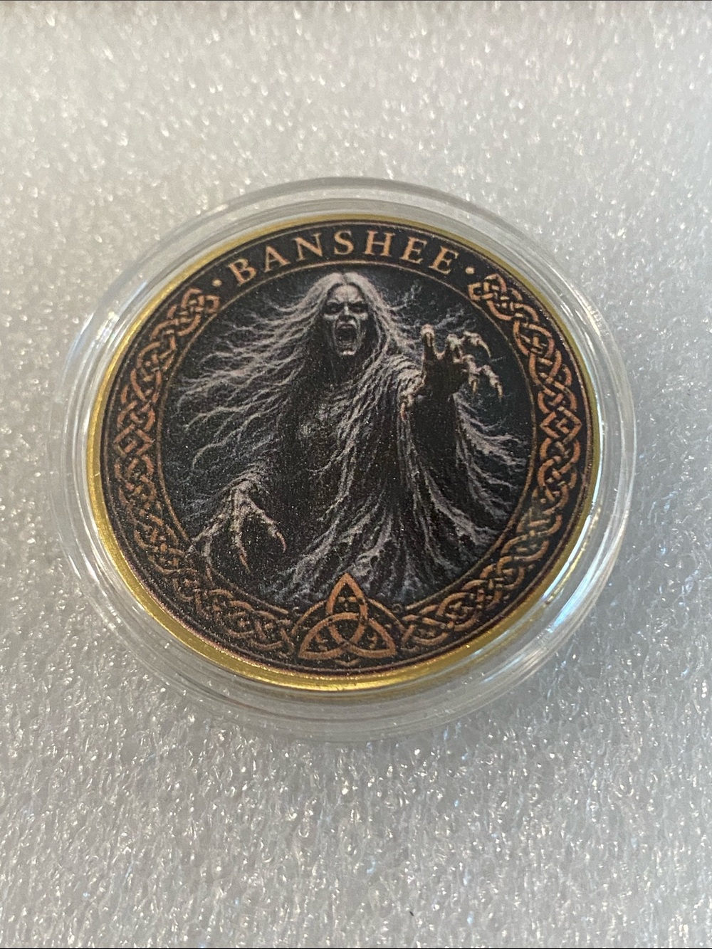 Banshee Themed Collectible Coin - Black & Gold
